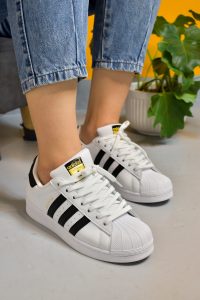 کتونی آدیداس سوپراستار سفید مشکی