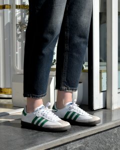 کتونی آدیداس سامبا سفید سبز