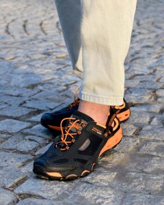 کفش تابستانی هامتو مدل HT1605-3 مشکی نارنجی