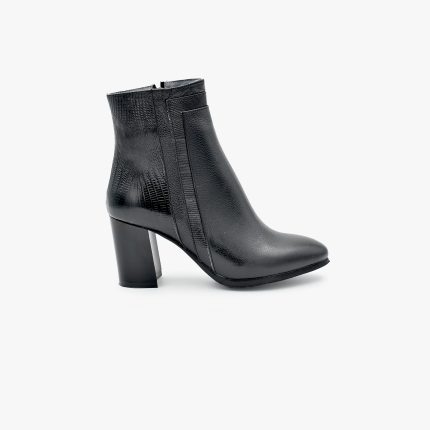 نیم بوت زنانه چرم طبیعی برند AGM کد ۸۱۶