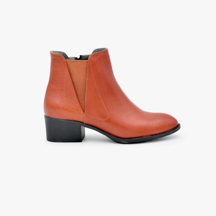 نیم بوت زنانه چرم طبیعی برند AGM کد ۳۱۱