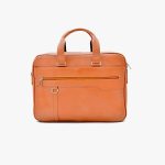 کیف اداری تمام چرم طبیعی برند چنار مدل ناپولی عسلی