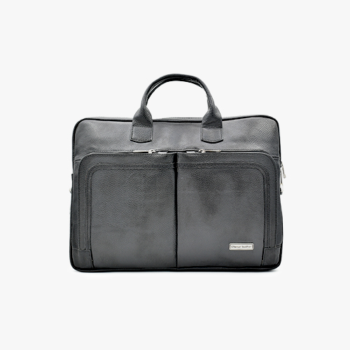 _DSC0038 کیف اداری تمام چرم طبیعی برند چنار مدل aka مشکی