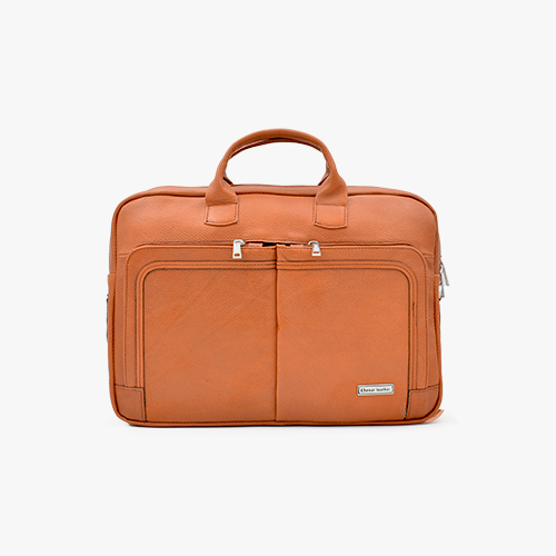 _DSC0048 کیف اداری تمام چرم طبیعی برند چنار مدل aka عسلی