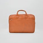کیف اداری تمام چرم طبیعی برند چنار مدل aka عسلی