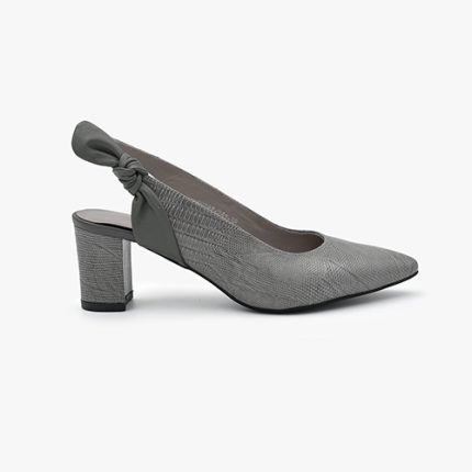 کفش مجلسی زنانه چرم تبریز کد ۳۸ طوسی