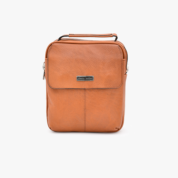 _DSC0412 کیف دوشی مردانه چرم طبیعی برند چنار مدل مگنتی عسلی