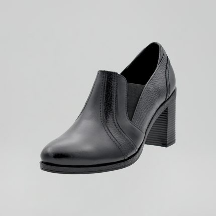 کفش زنانه چرم طبیعی برند سهیل مشکی کد ۹۱۰