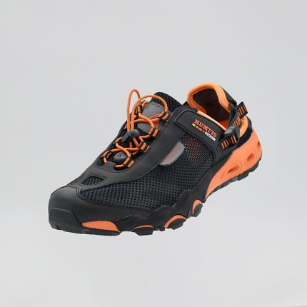 صندل هامتو مدل HT1605-3 مشکی نارنجی